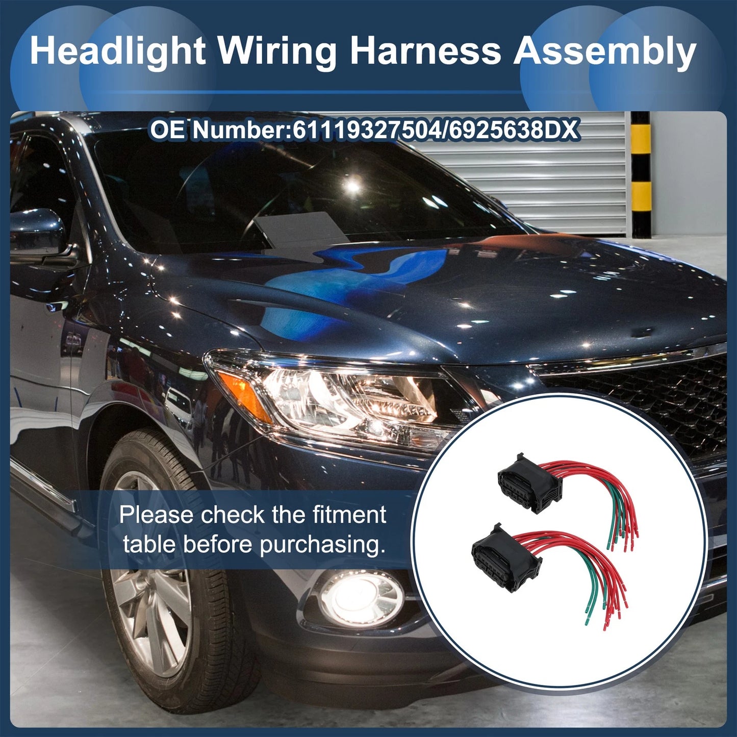 Headlight Wiring Harness for BMW 5 Series GT (2013-2017)