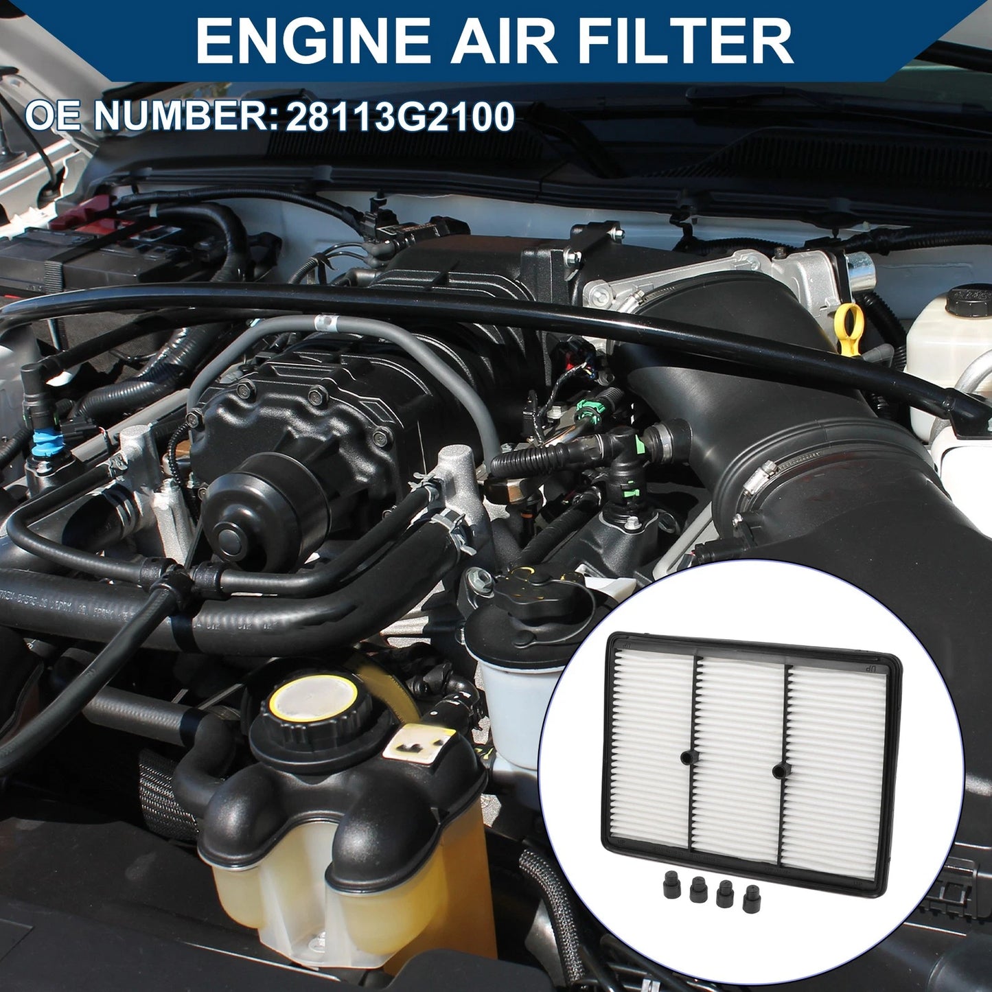 Engine Air Filter for Kia Niro 1.6L L4 (2019-2022) 1 Pcs