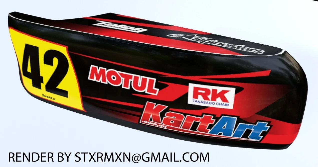 Arrow X5 KART ART Thunder Style Sticker Kit - Graphics Decals for Kart