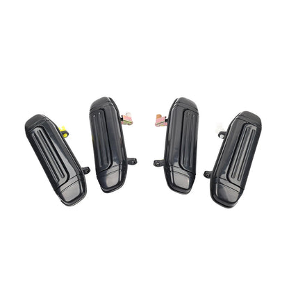 4Pc Outer Door Handle Set for Mitsubishi Pajero Montero (1992-2000) Black