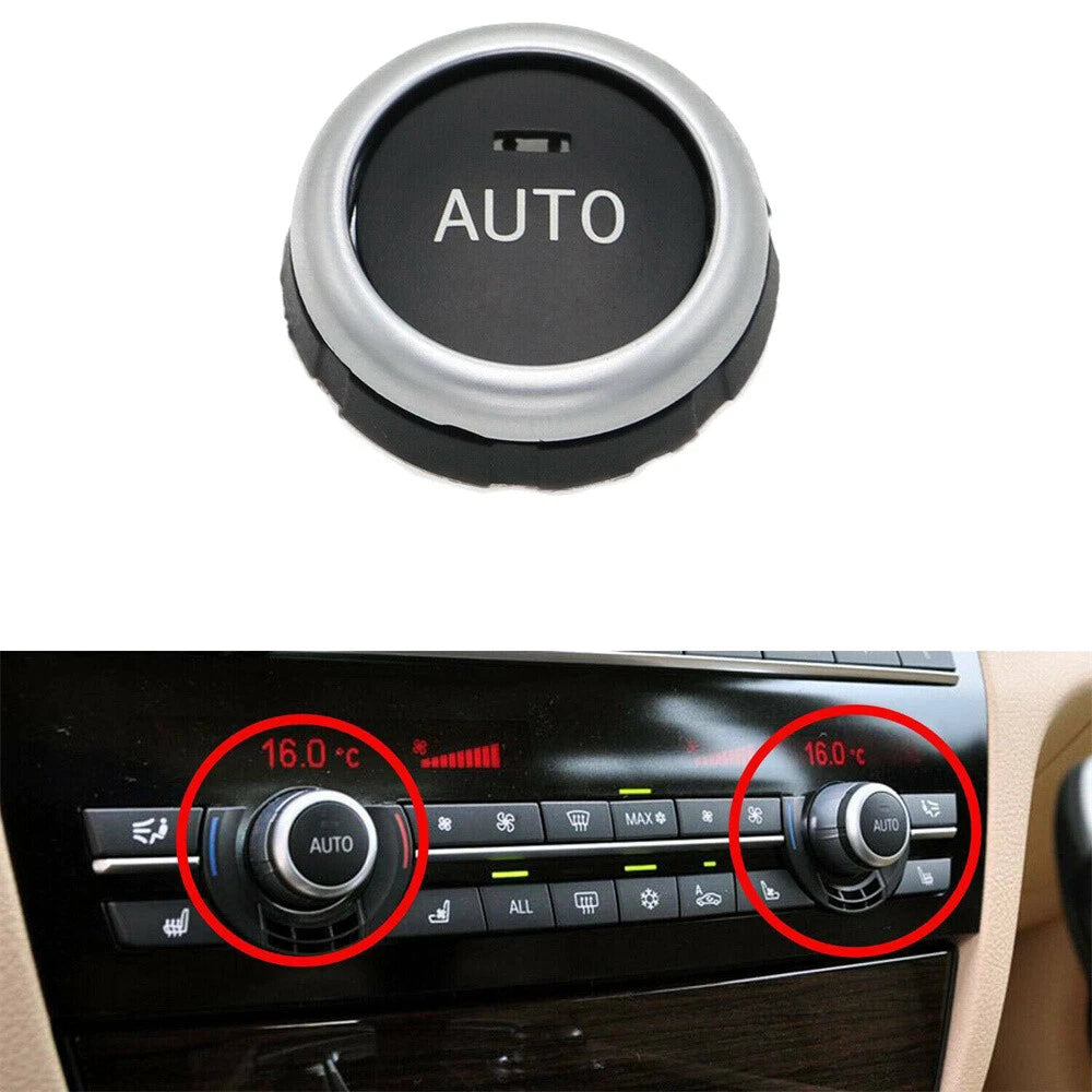 AC Climate Control Knob Button Cover for BMW X5 X6 (2007-2013)