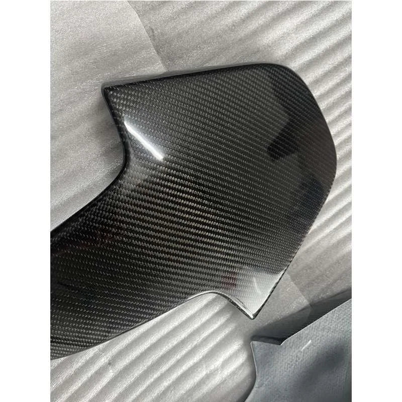 Gloss Carbon Fiber Seat Backrest Cover Trim for BMW M3 M4 G80 G82 G83 2021-2023