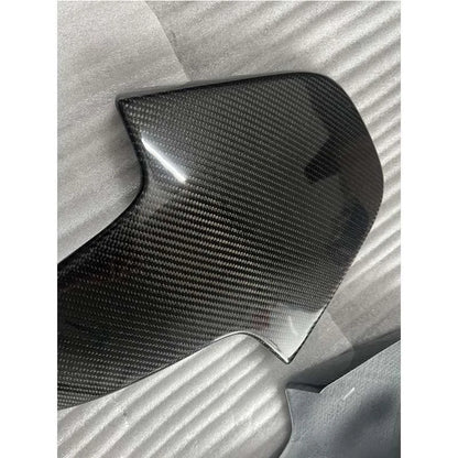 Gloss Carbon Fiber Seat Backrest Cover Trim for BMW M3 M4 G80 G82 G83 2021-2023