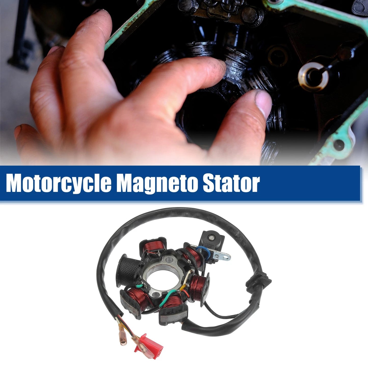Stator 5W 6P AC Motorcycle Magneto for 125cc GY6 ATV UTV