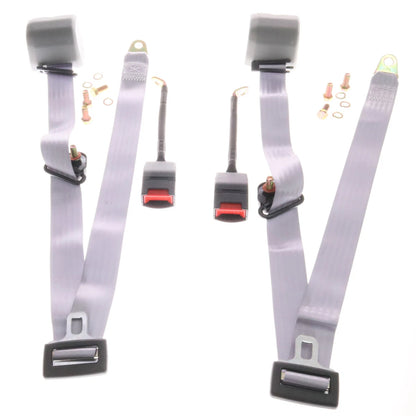 3 Point Adjustable Safety Seat Belt for Universal Models Gray