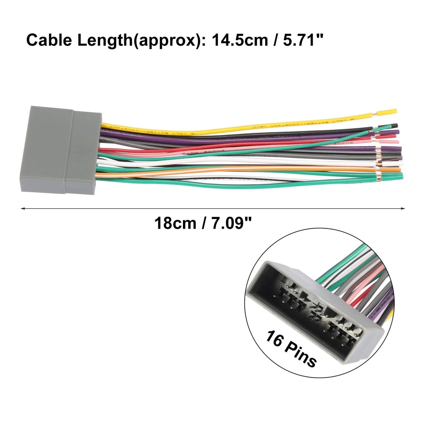 New Car Stereo CD Player Wiring Harness for Honda Civic (2001-2005)