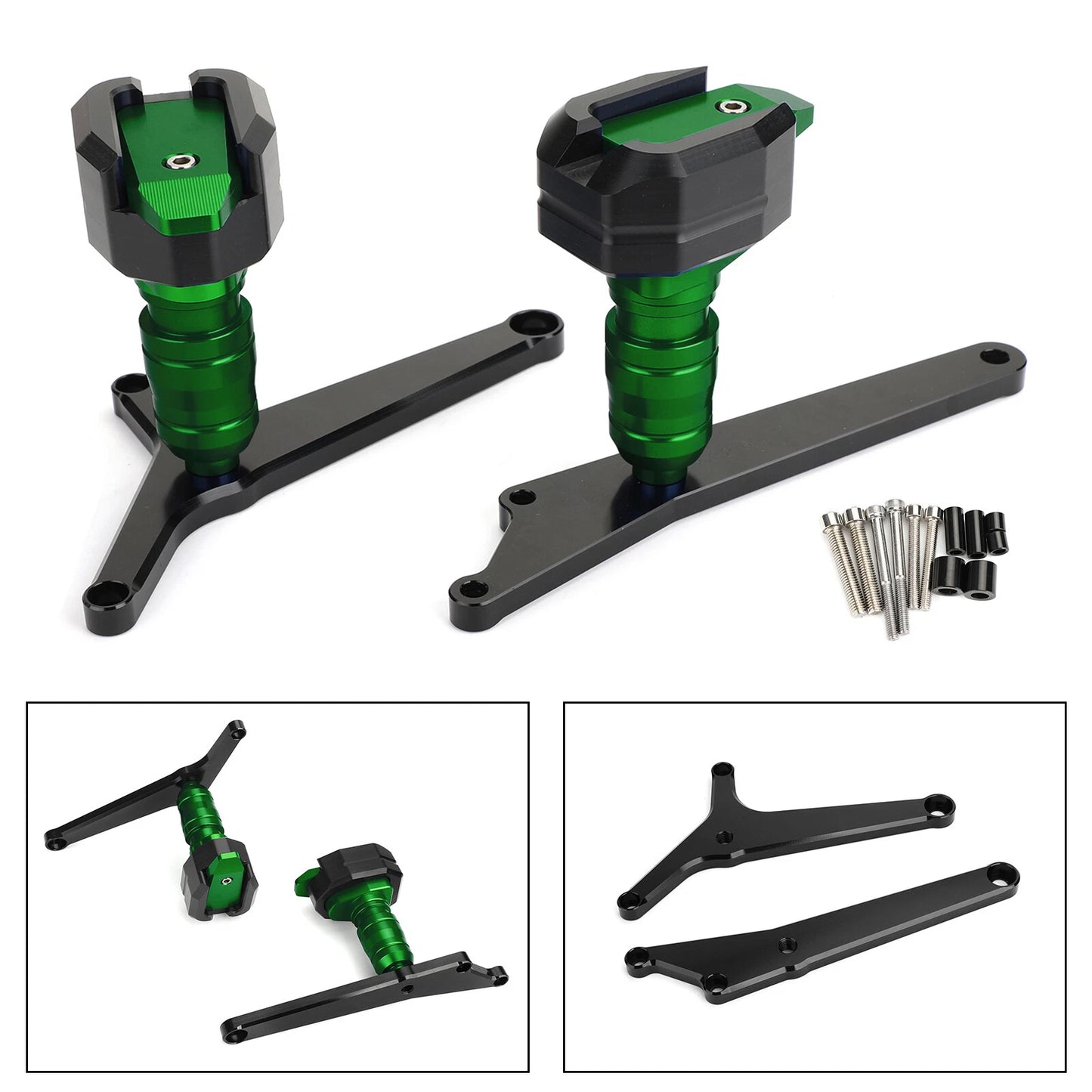 Crash Pads for KTM RC 390 Green (2014-2018)
