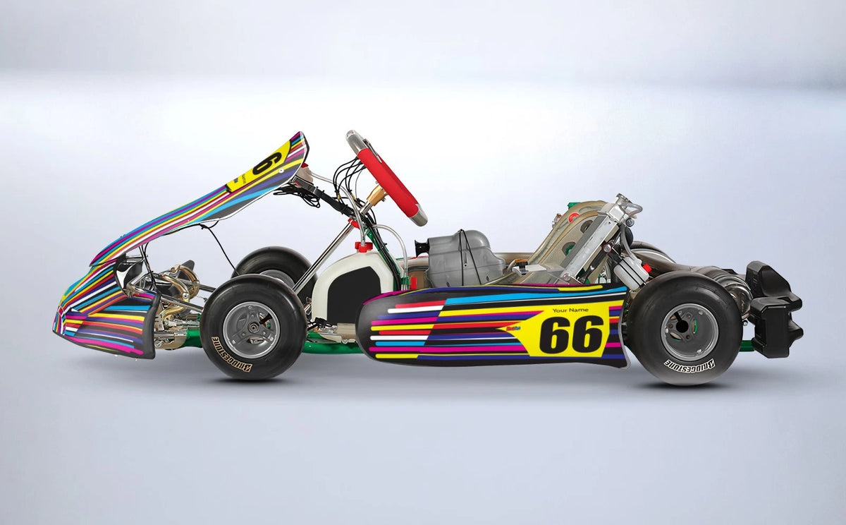 Custom KART ART Sticker Kit for Arrow X1 Kart - VIVID STYLE