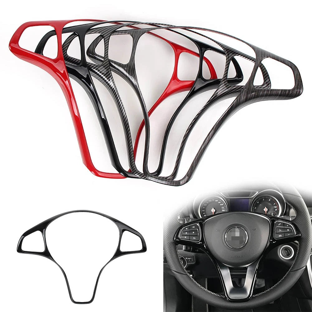 Steering Wheel Cover Trim for Benz A B C E S Class GLA GLC CLA GLE GLS CLS