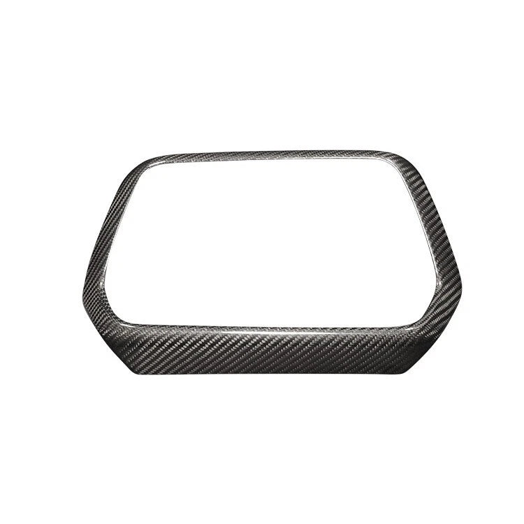100% Carbon Fiber Console Navigation Screen Cover For Chevrolet Camaro 2016-2018