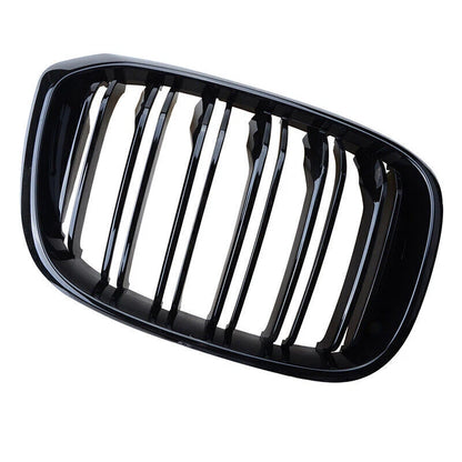 Front Hood Kidney Grille for BMW G01 X3 X3M G02 X4 2018-2021 Glossy Black