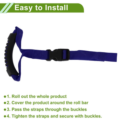 Blue Roll Bar Grab Handles for Jeep Wrangler JL (2018-2024)