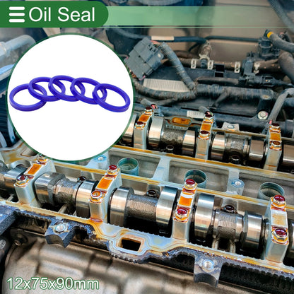Oil Seal 75x90x12mm 5 Pcs Seal Ring Rotary Shaft TPU for Make Model
