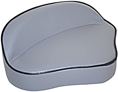 Boat Stand Up Pro Seat Grey/Black Piping Marine Grade Vinyl Seat Only