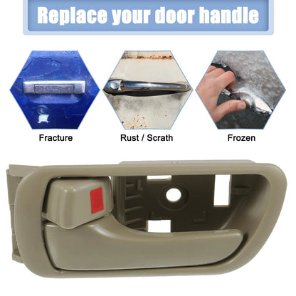 Inner Door Handle Left Front/Rear for Toyota Camry (2002-2006) Beige