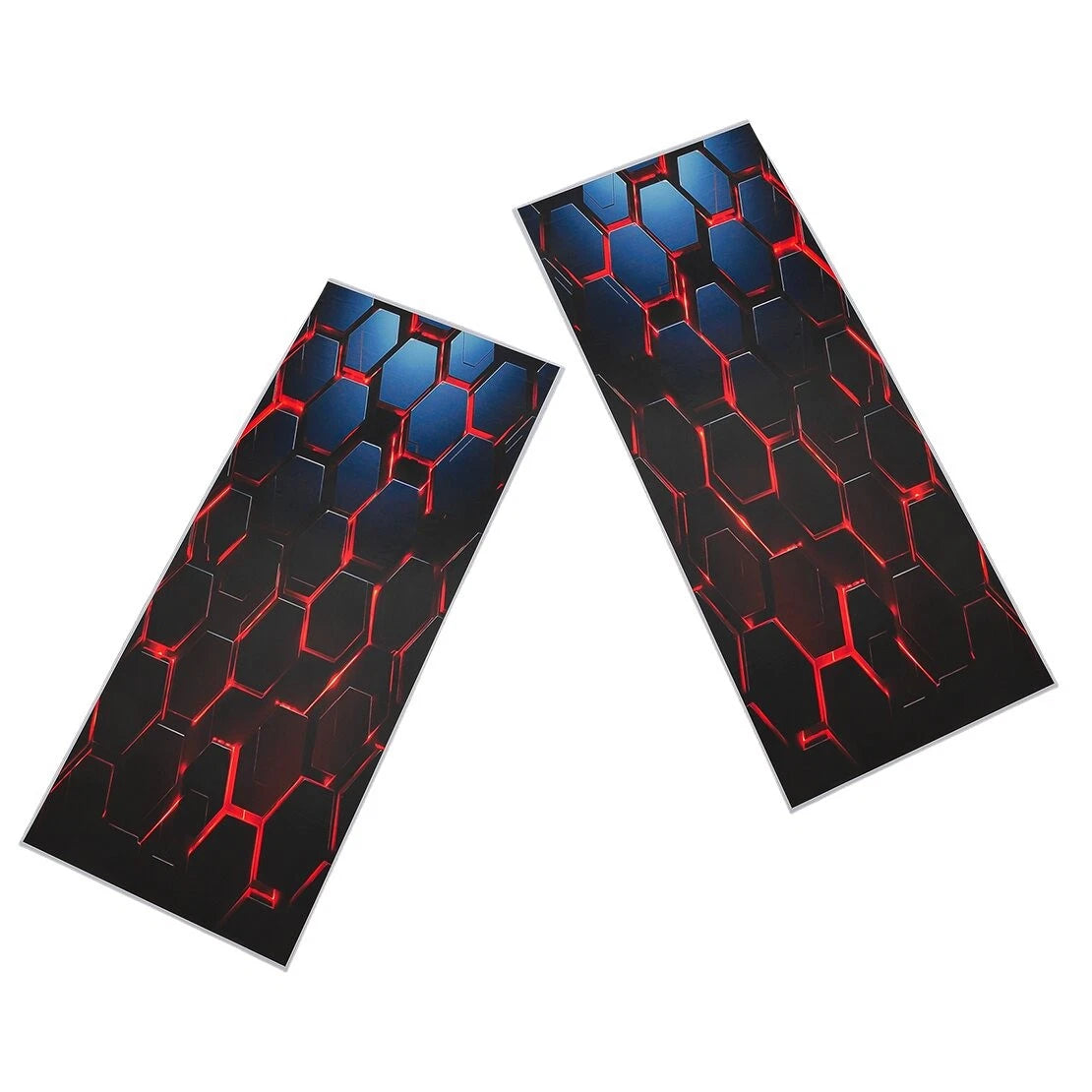 Honeycomb Print Door Window Center B-Pillar Covers for Car