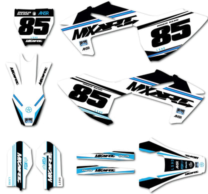 Husqvarna TC 85 Custom Graphic Kit Ripped Style Decals (2018-2024)