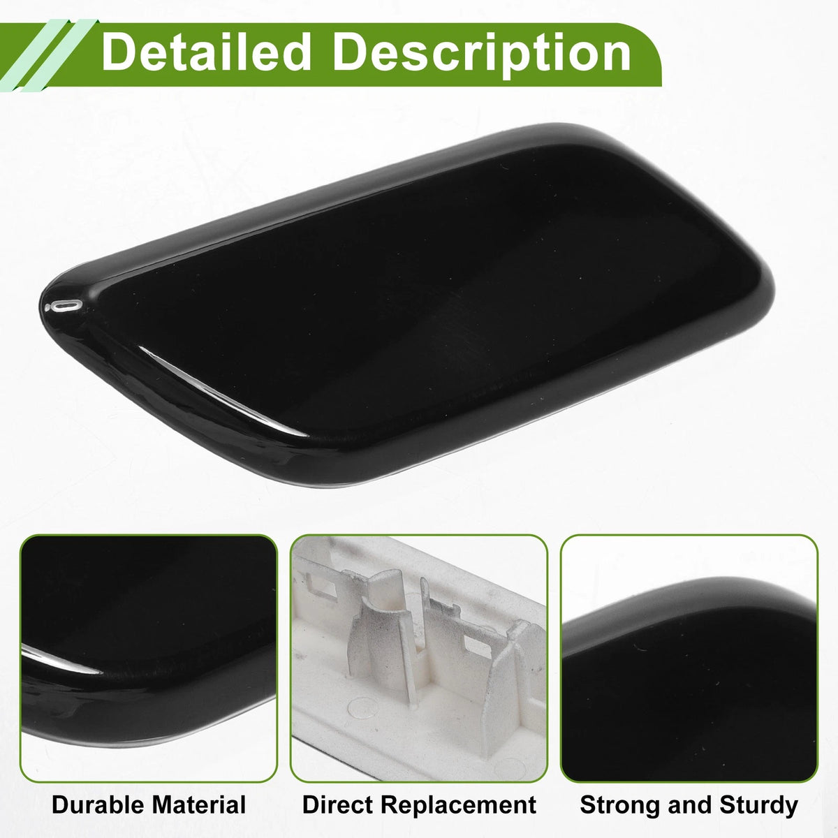 Front Right Washer Nozzle Cover for Toyota Land Cruiser (2013-2015) Black