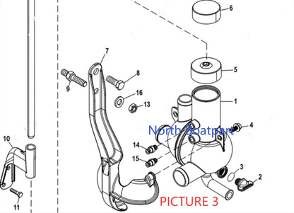 Mercury MerCruiser Inboard Sterndrive Water Distribution Housing Assembly