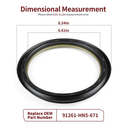 Front Brake Drum Seal for Honda Foreman Rubicon 500 TRX500FA TRX500FGA (2001–2004)