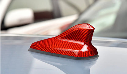 Red Carbon Fiber Roof Shark Fin Antenna Cover for VW Golf MK8 GTI (2022-2024)