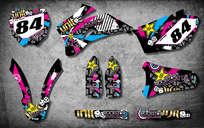 Custom Graphic Kit for Yamaha YZF 250 (2006-2009) - RUSH Style Stickers