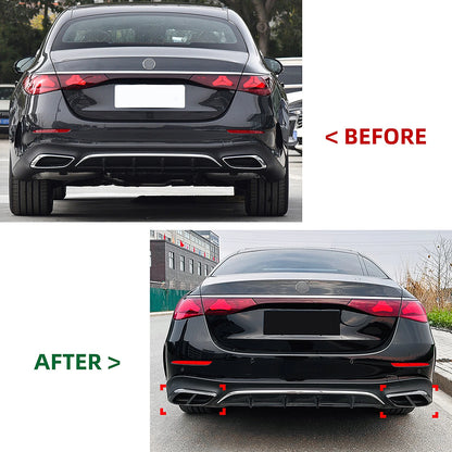 Rear Exhaust Pipe Frame Cover for Benz W214 E260 E300 AMG (2024-UP)