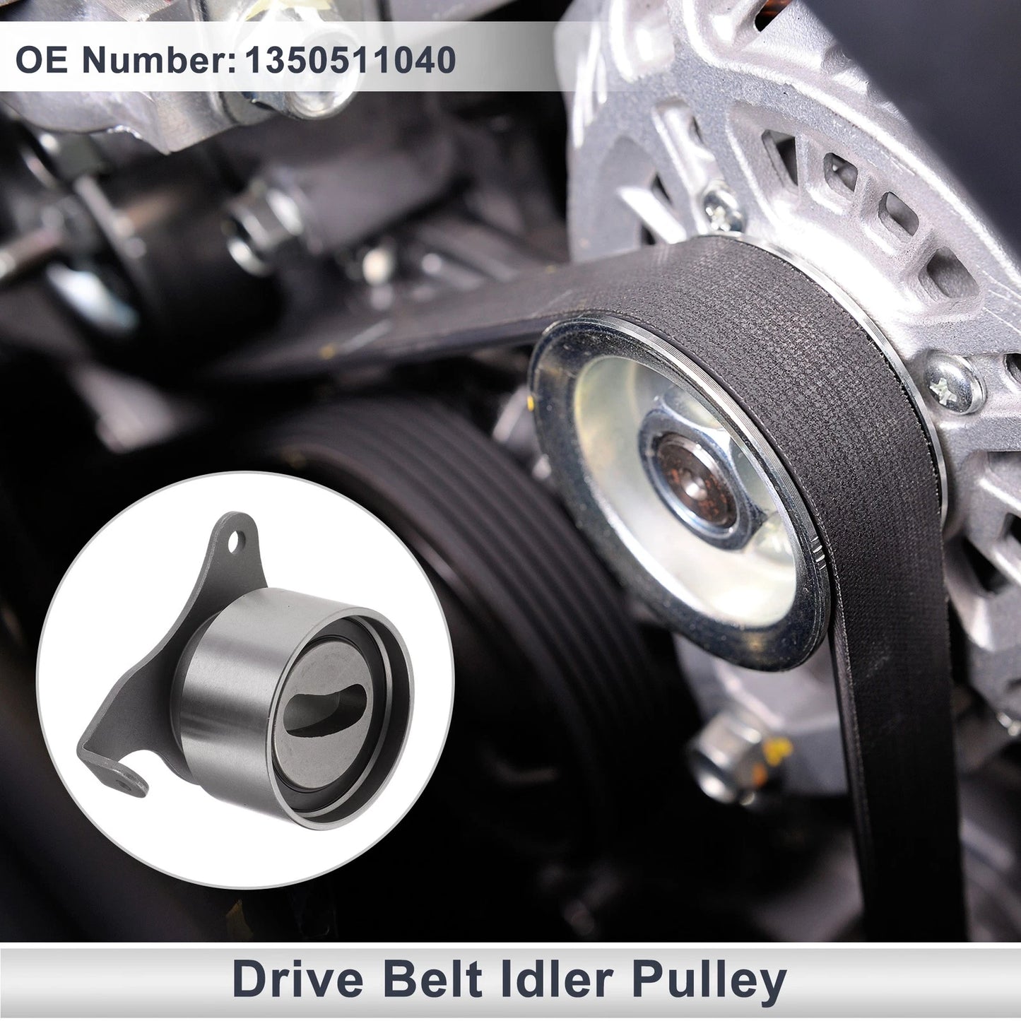 Drive Belt Idler Pulley for Toyota Corolla Sedan E10 (1991–1999)