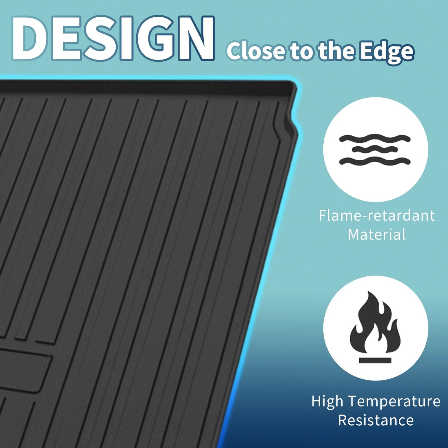 Flat Face Cargo Liner Trunk Mat for Honda CR-V (2023-2025) 1 Pc TPE