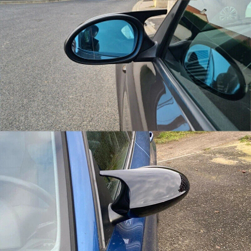 Gloss Black Mirror Cover Housing + Mirror Glass for BMW E90 E91 E92 E93 (2006-2012)