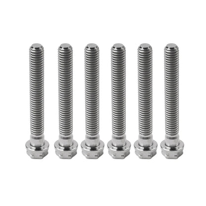 6pcs M10x60mm Titanium Torx Head Flange Screws for Motorcycle Bike
