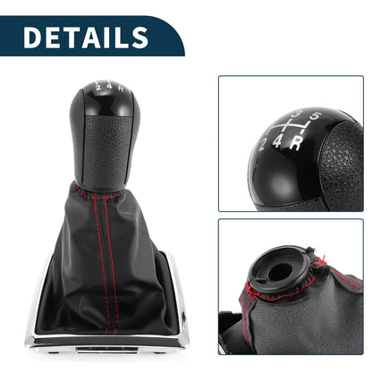 5 Speed Manual Gear Shift Knob & Cover for Ford Focus (2004-2008)