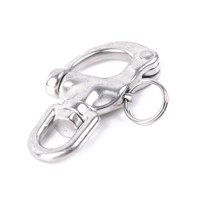1pcs / 70mm / Marine Grade 316 Stainless Steel Snap Shackle With Swivel Bail