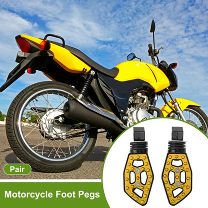 FootPegs 5.1" Rear Foot Pegs Gold Tone 1 pair for Motorcycle