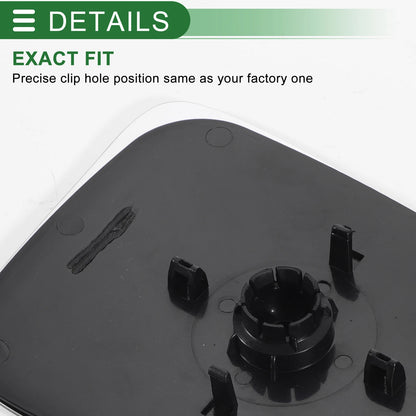 Left Side White Mirror Glass with Back Convex Non-Heated for Ford Transit