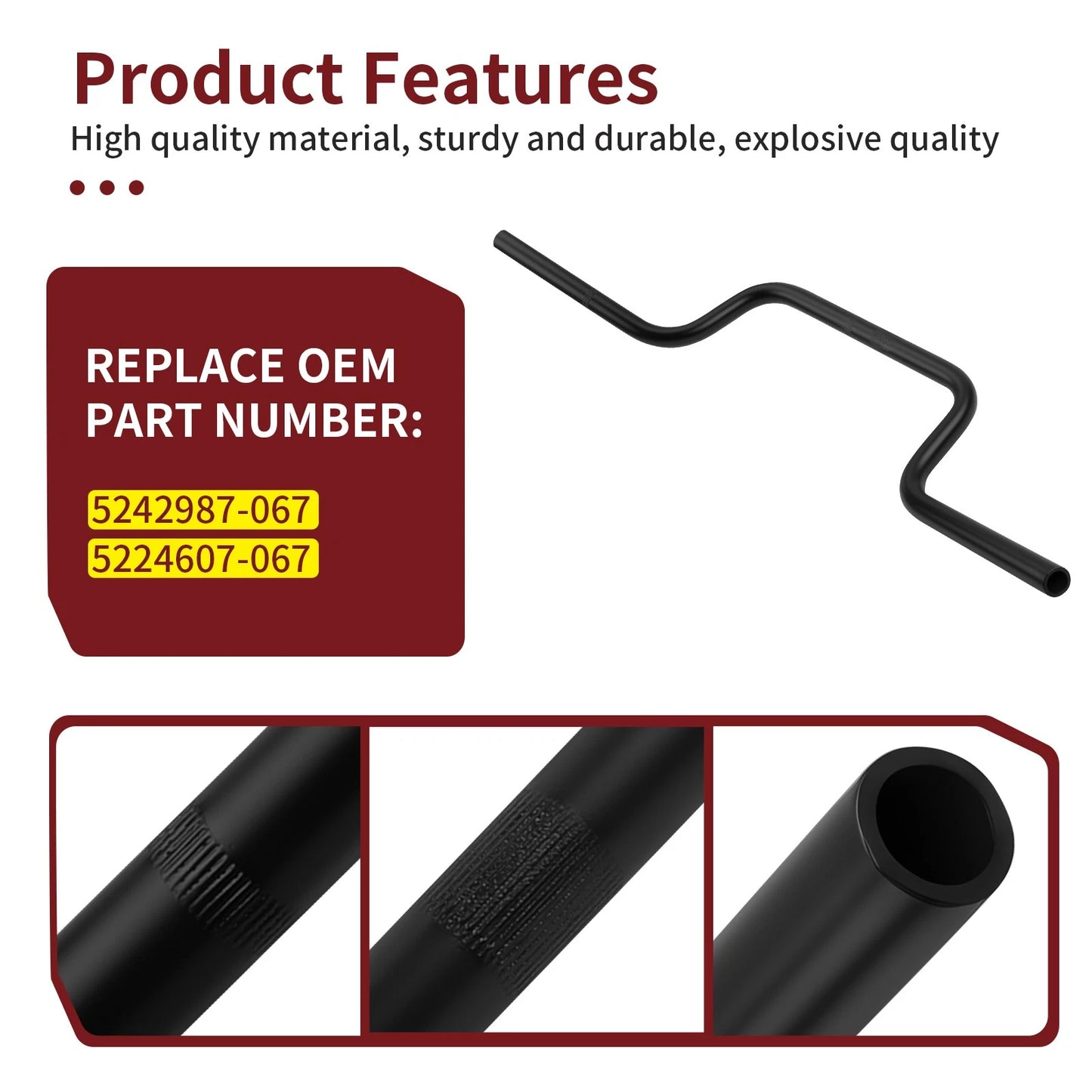 Black Handle Bar for Polaris Sportsman 335 4X4 (1999–2000)