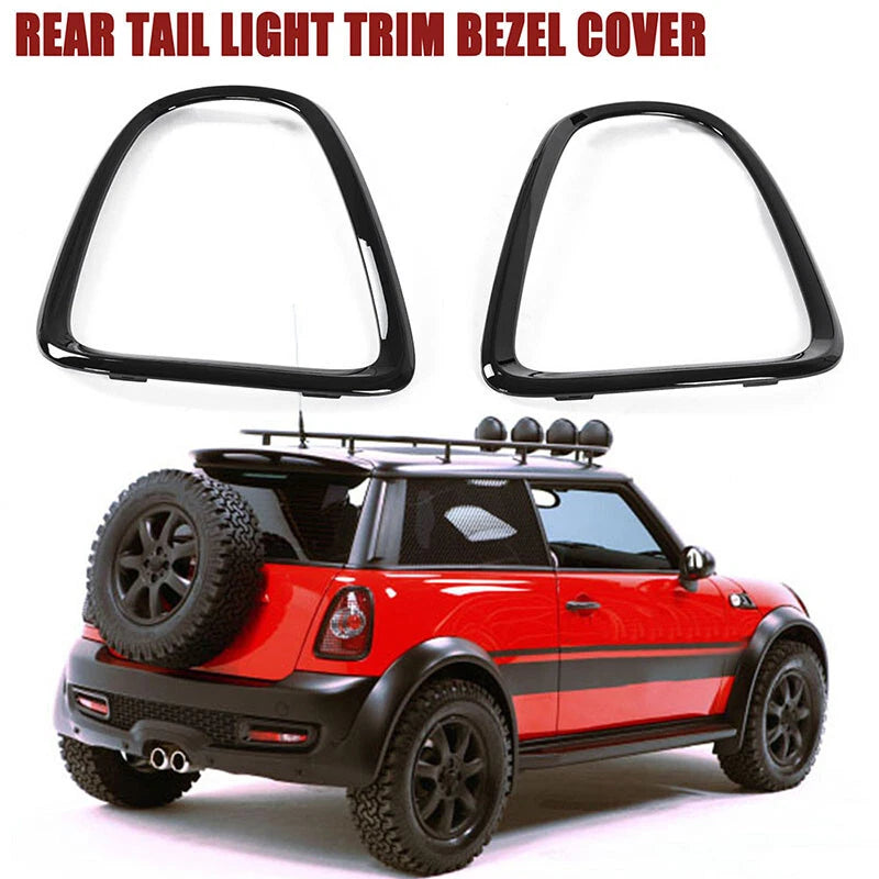 Gloss Black Tail Light Cover Trim for BMW Mini Cooper R56 R57 R58 R59 (2007-2013)