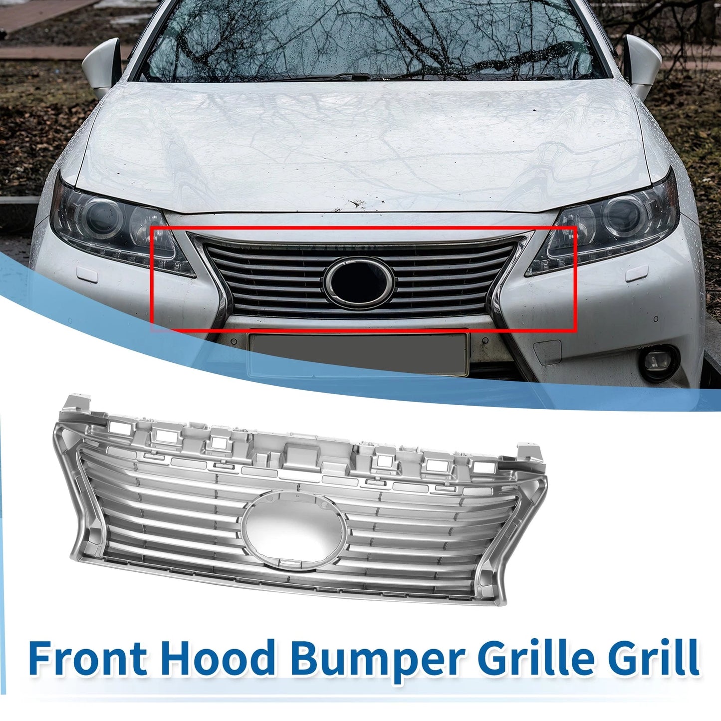 Upper Hood Bumper Grille for Lexus ES 350 (2013-2015)