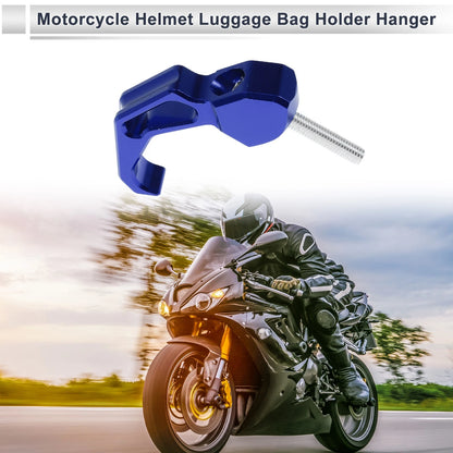 Finger Shape Motorcycle Hanging Hook 68mm Length Blue Black