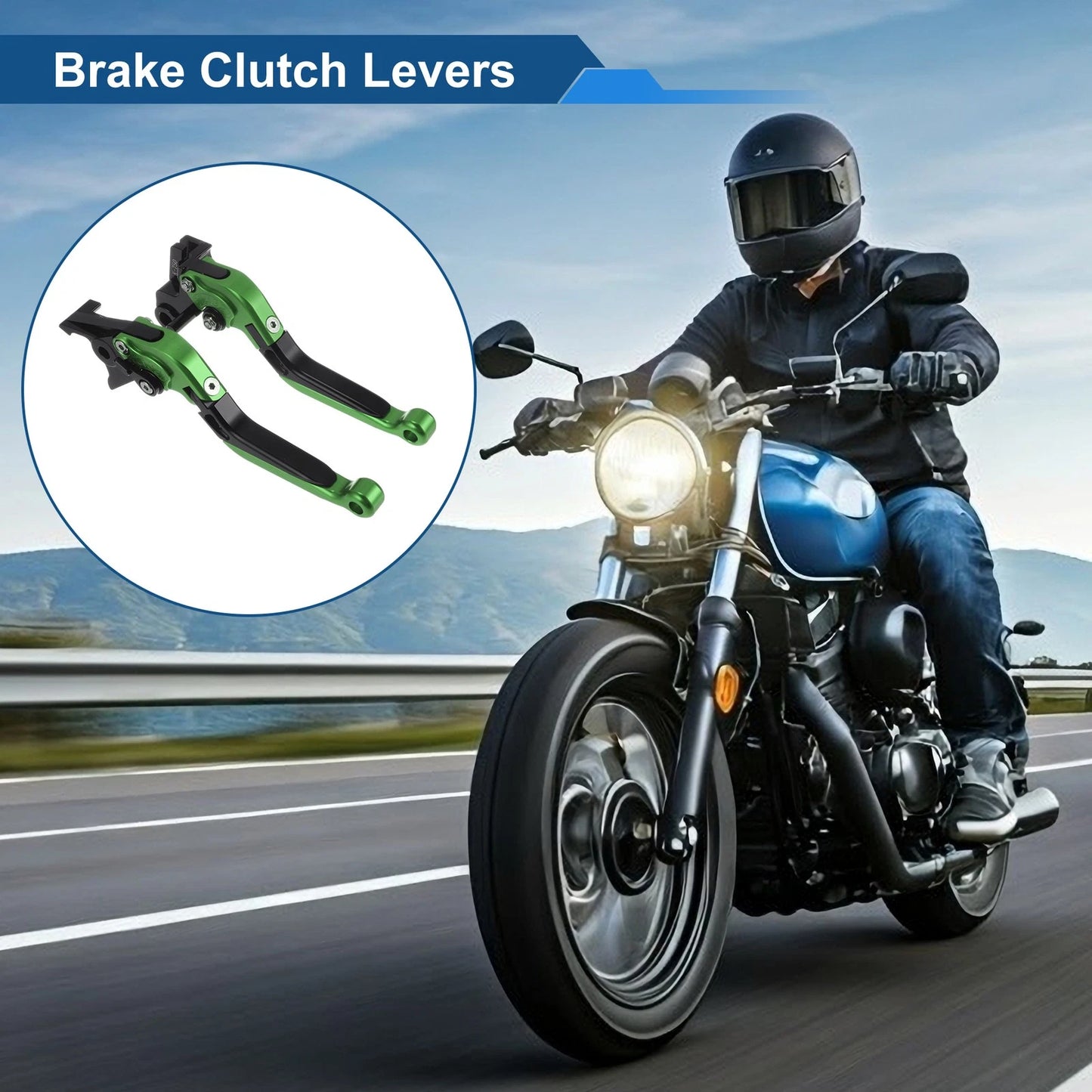 Adjustable Short/Long Brake/Clutch Lever for Kawasaki Vulcan S 650 (2015–2023)