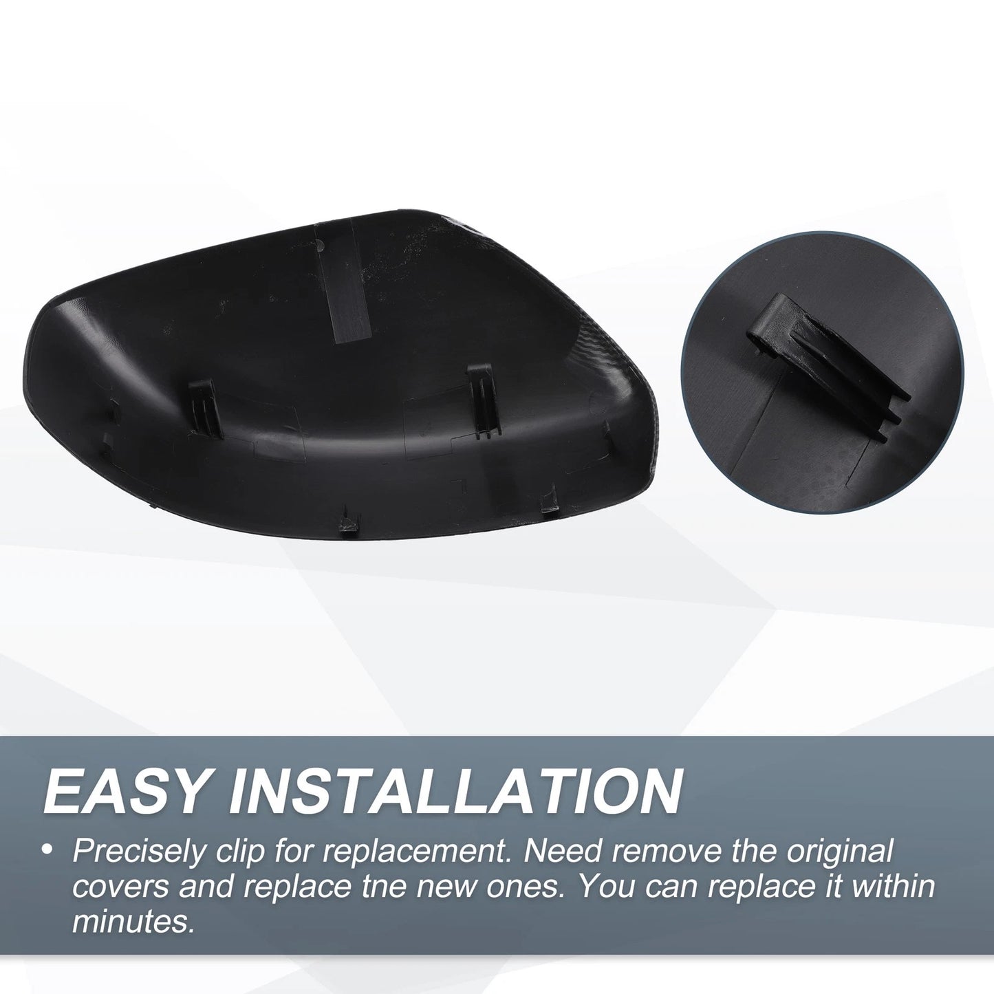 1 x Set Rearview Mirror Cover Cap Carbon Fiber for Infiniti G37 G25 Q60 Q40