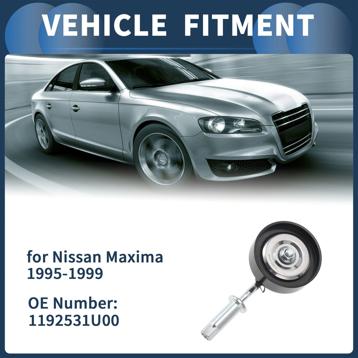 Belt Tensioner for Nissan Maxima (1995-1999) - Metal 1 Pc