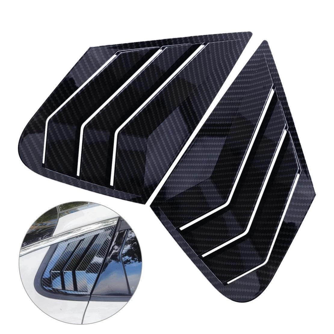 Carbon Fiber Side Window Louver Covers for Kia Optima K5 (2016-2020)