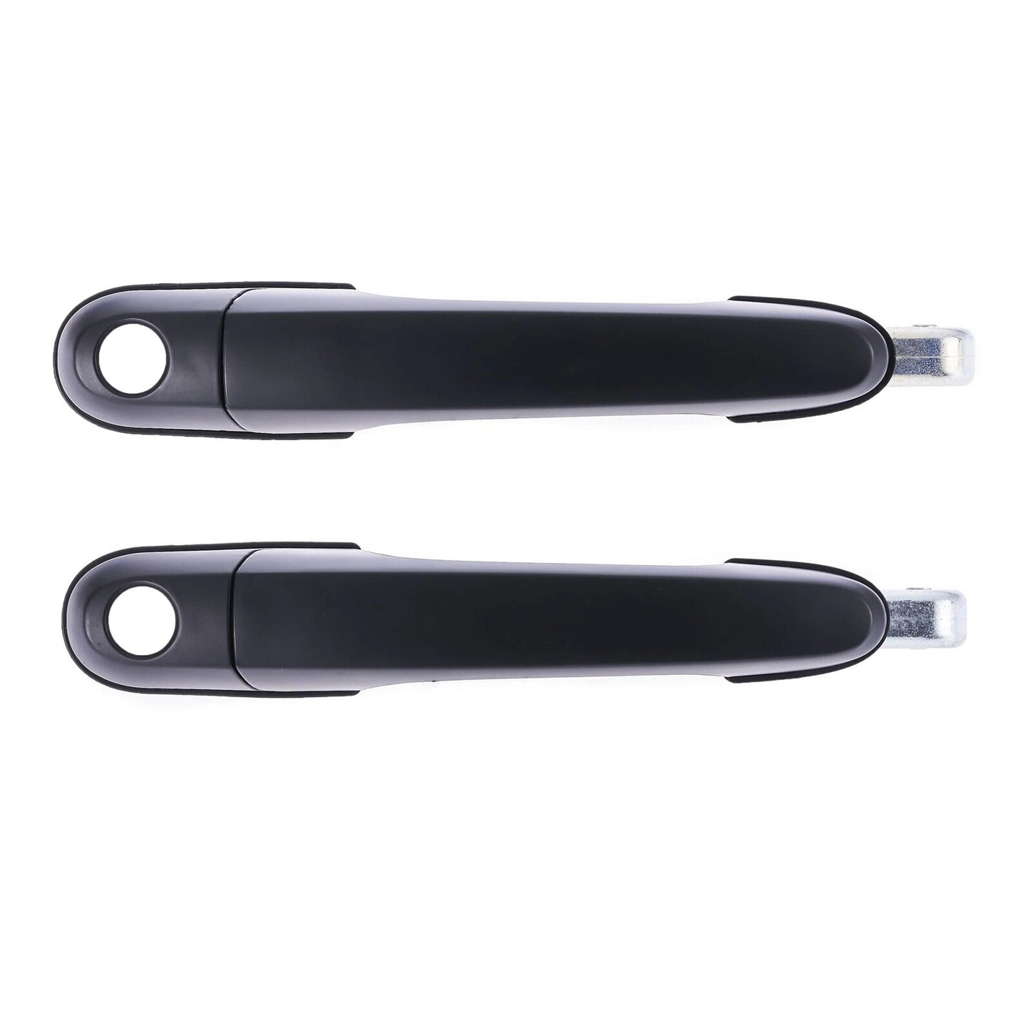 2pc Front Left & Right Outer Door Handle Black for Hyundai Tucson (2004–2010)