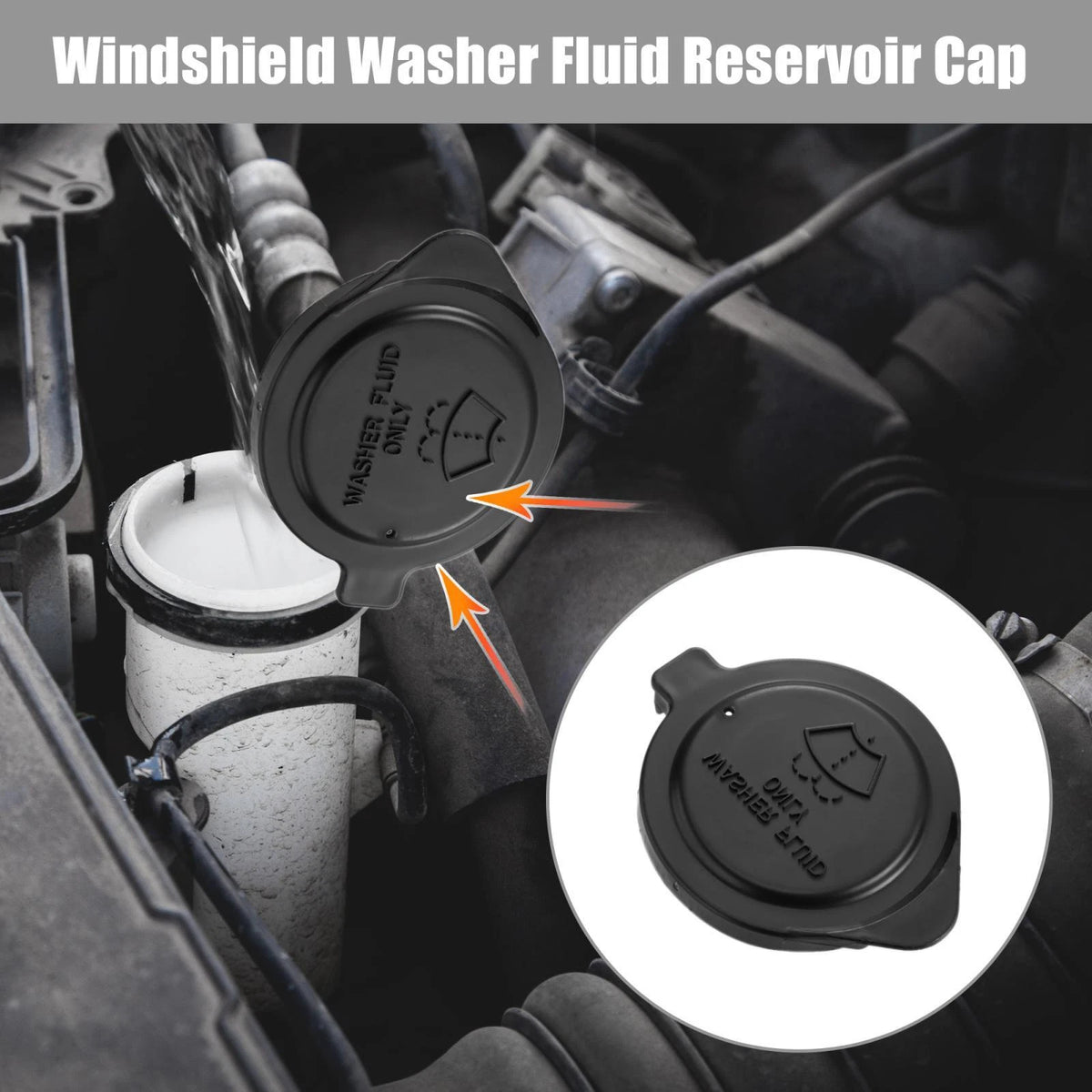 Windshield Washer Fluid Reservoir Caps for Toyota Prius C (2012-2015)