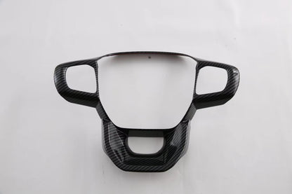 ABS Carbon Fiber Steering Wheel Cover Trim for 2023 Ford Ranger