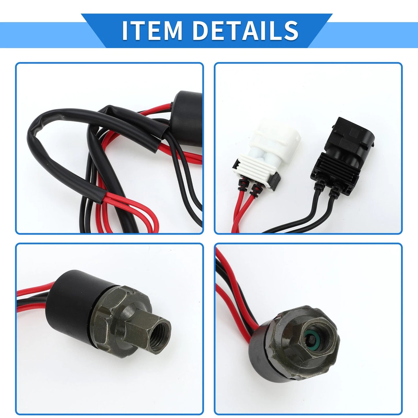 A/C Pressure Switch Sensor for BMW 525I 2.5L (1989-1995) - Metal 1 x Unit