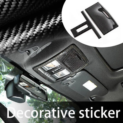 Real Carbon Fiber Reading Light Lamp Trim for Dodge Challenger (2015-2020)