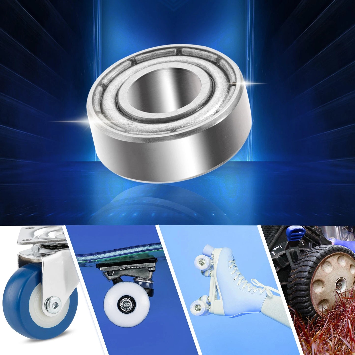 10x 5x11x4mm Double Metal Shield Deep Groove Ball Bearing for Car