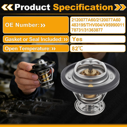 Engine Coolant Thermostat Seal for CHEVROLET NOVA (1985–1988)